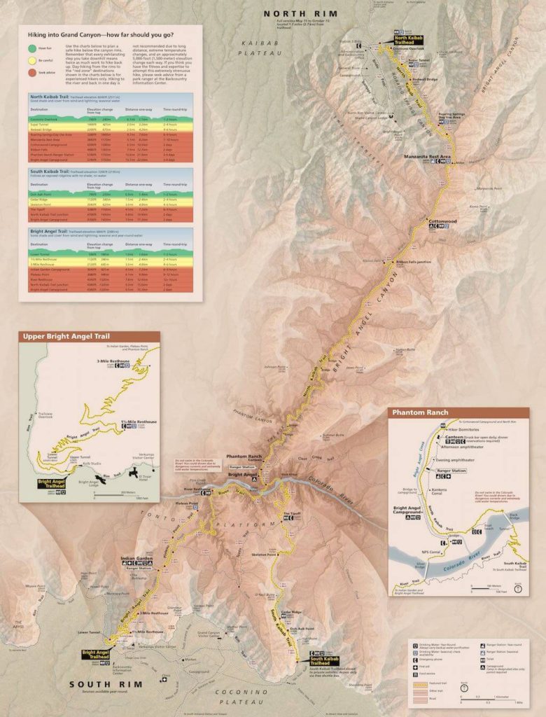 Grand Canyon Trail Map