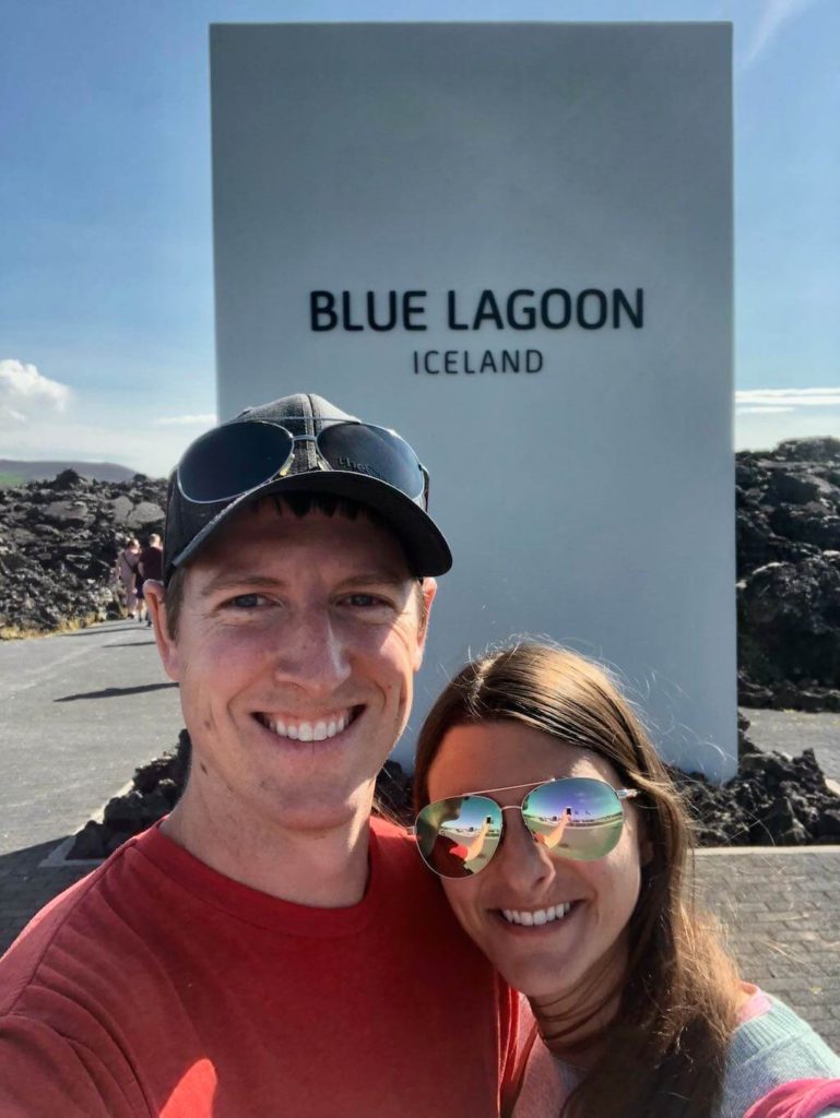 the Blue Lagoon welcome sign
