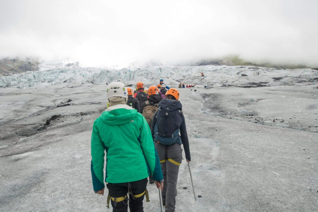 glacier hiking