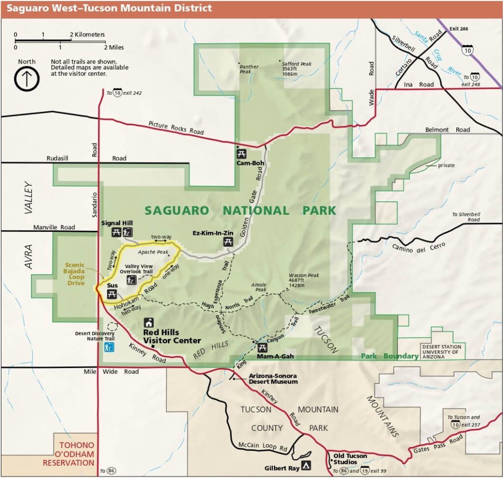 Saguaro west map