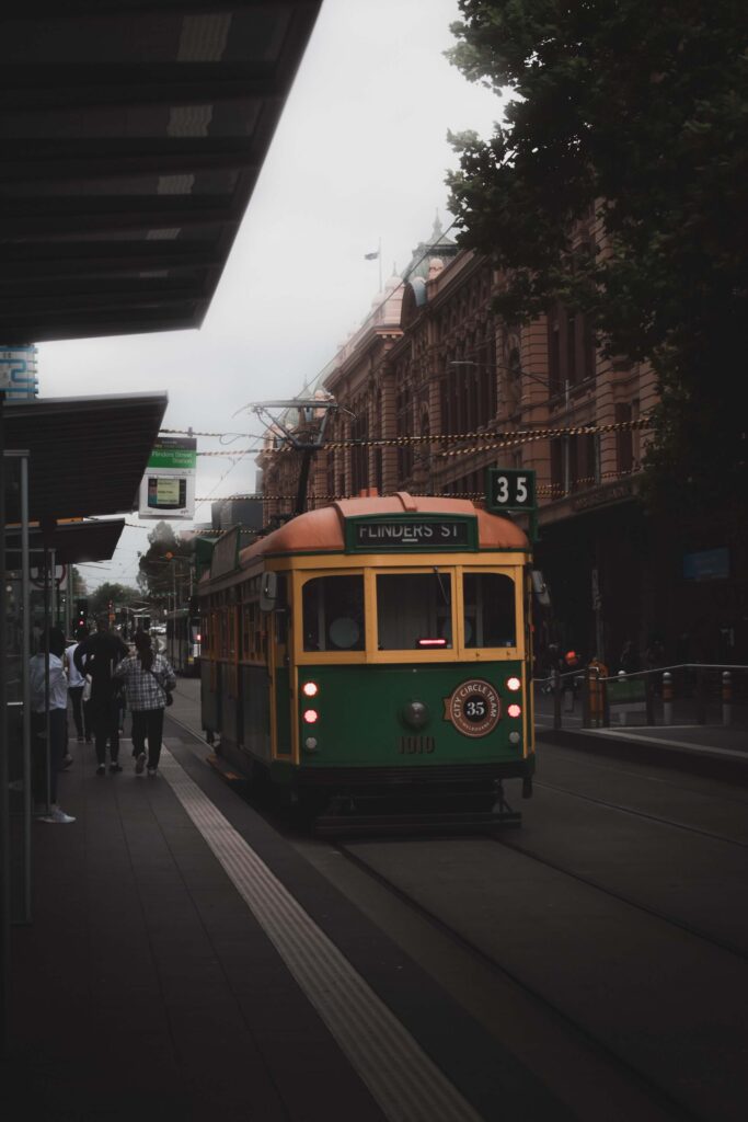 Melbourne city tram