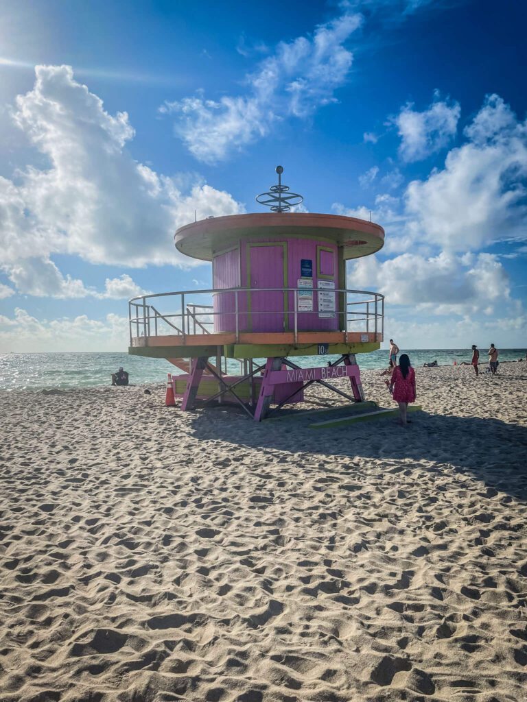 Miami beach lifeguard stand