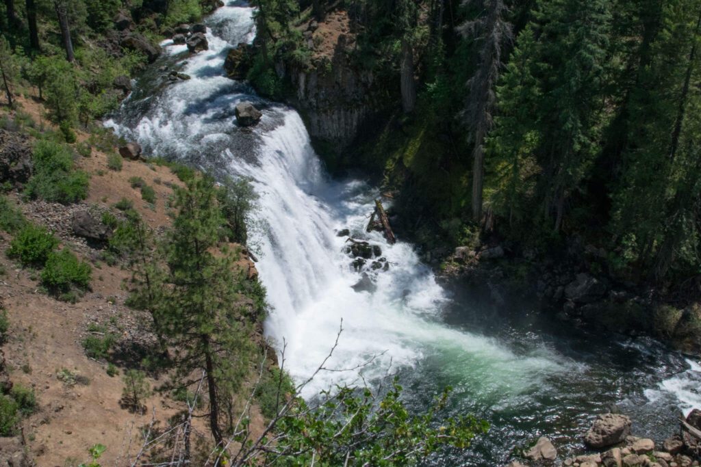 Middle McCloud Falls - upper viewing area