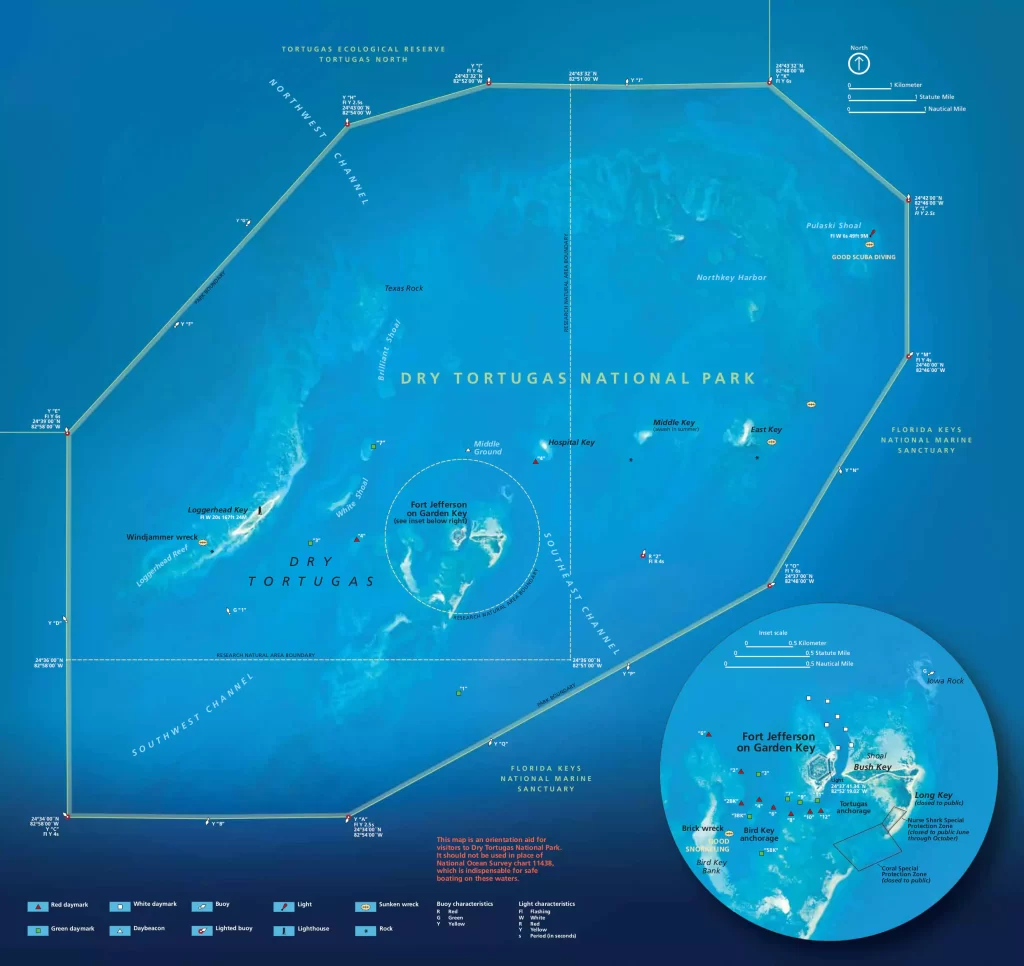 dry tortugas map