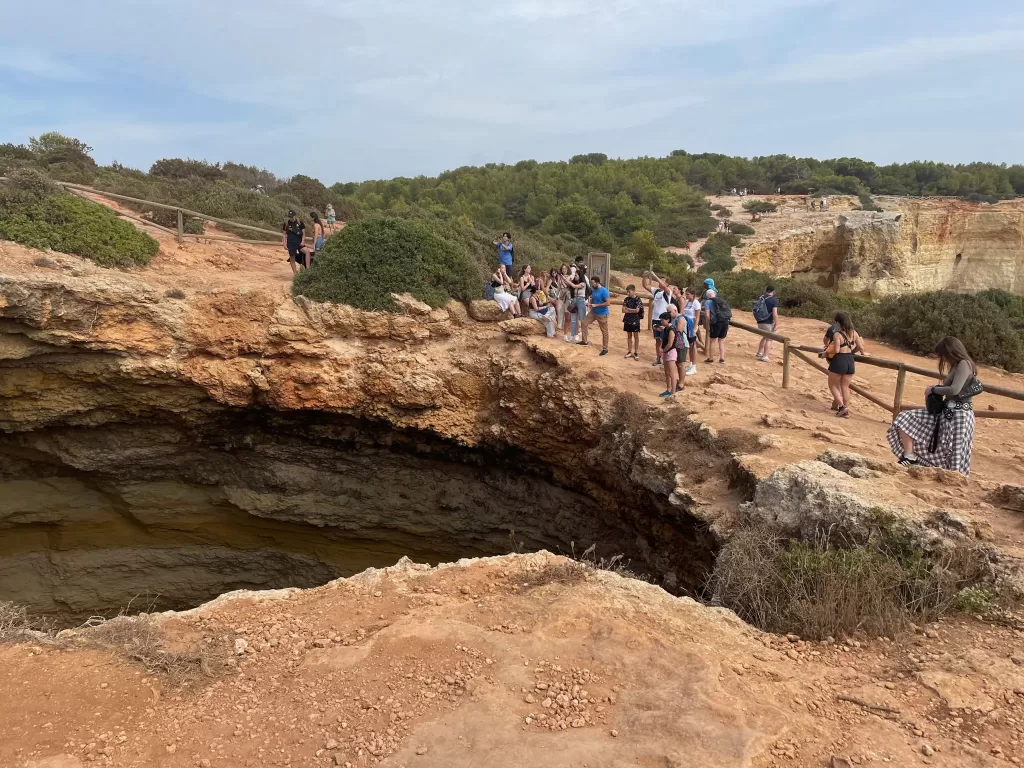 Top of Benagil Cave