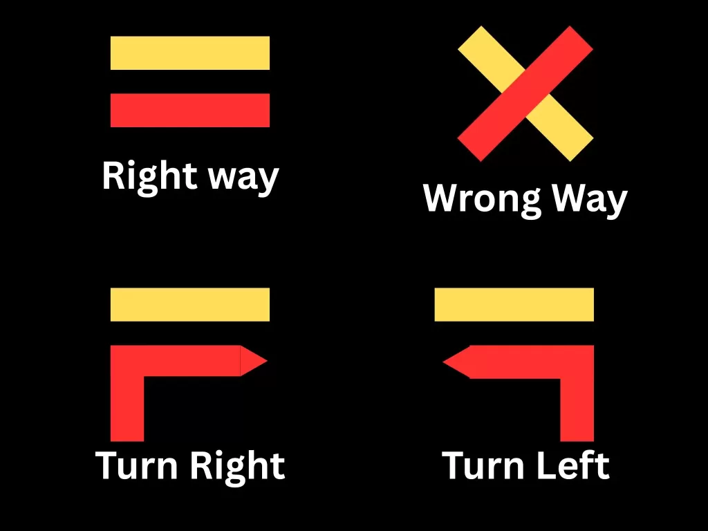 Seven hanging valleys hike trail markers