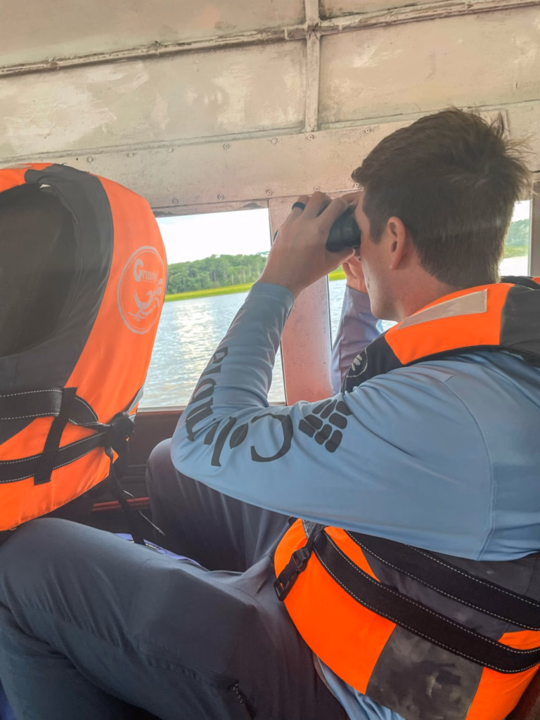 Boat ride to rainforest